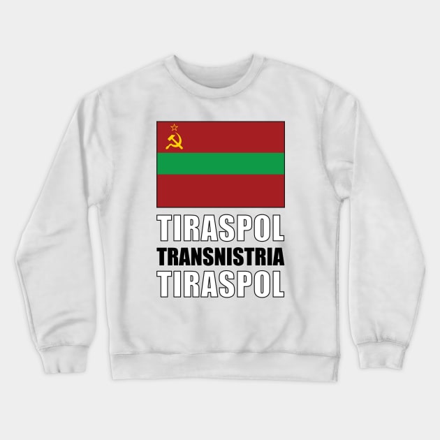 Flag of Transnistria Crewneck Sweatshirt by KewaleeTee